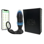 App Kontrollü Anal Plug: İleri Geri Hareketli Penis Halkası - Görsel 6