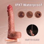 22 cm Premium Teleskopik ve Dönen Vibratör - 9 Modlu Isıtmalı İleri Geri Hareketli Dildo - Görsel 3