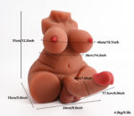 Realistik Göğüs ve Entegre Dildo Kombinasyonlu Premium Mastürbatör - Görsel 3