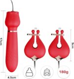 10 Modlu Titreşimli Göğüs Klipsi ve Rose Vibratör Seti