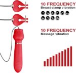 10 Modlu Titreşimli Göğüs Klipsi ve Rose Vibratör Seti - Görsel 3