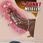 20 cm Kavisli Gerçekçi Siyah Dildo G-Noktası ve Anal Uyarıcı Damarlı - Görsel 4