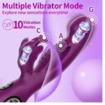 Twin Star 3'ü 1 Arada Akıllı Ekranlı Tavşan Vibratör - 10 Modlu G-Noktası ve Klitoris Uyarıcı, Su Geçirmez Çift Motorlu Dildo - Görsel 3