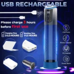 Vakum Etkili Otomatik Erkek Mastürbatör - 5 Farklı Emme Modlu - Görsel 2