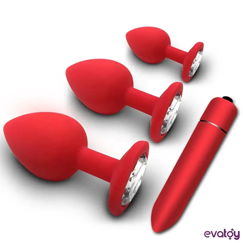 farruz-diamond-vibratorlu-anal-plug-seti Evatoy Diamond Vibratörlü Anal Plug Seti - Görsel 1