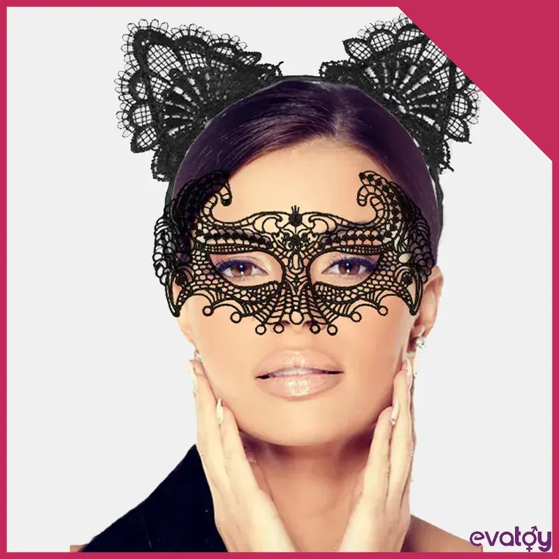 maskeli-balo-siyah-dantel-maske-ve-tac-takimi Maskeli Balo Siyah Dantel Maske ve Taç Takımı - Görsel 1